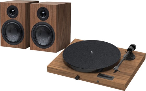Gramofon komplet Pro-Ject Juke Box E1 + Speaker Box 5 OM5e Walnut - 1