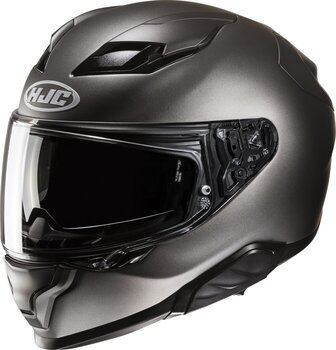 Kask HJC F71 Solid Semi Flat Titanium XS Kask - 1