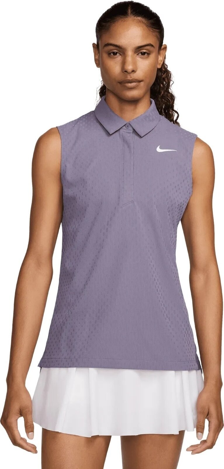 Nike Dri-Fit ADV Tour Womens Sleevless Polo Daybreak/White L Violet female