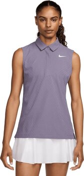Camisa pólo Nike Dri-Fit ADV Tour Womens Sleevless Polo Daybreak/White L - 1