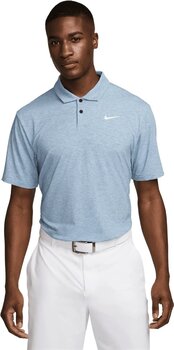 Poloshirt Nike Dri-Fit Tour Heather Mens Polo Aegean Storm/White M - 1