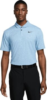 Chemise polo Nike Dri-Fit Tour Heather Mens Polo Light Photo Blue/Black 2XL - 1