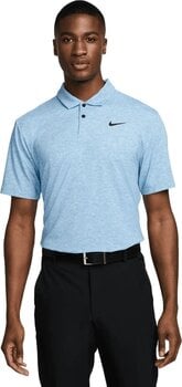 Polo Shirt Nike Dri-Fit Tour Heather Mens Light Photo Blue/Black XL Polo Shirt - 1