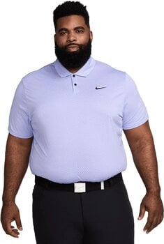 Polo Shirt Nike Dri-Fit Tour Jacquard Mens Polo Rush Fuchsia/Lilac Bloom/Black L - 1