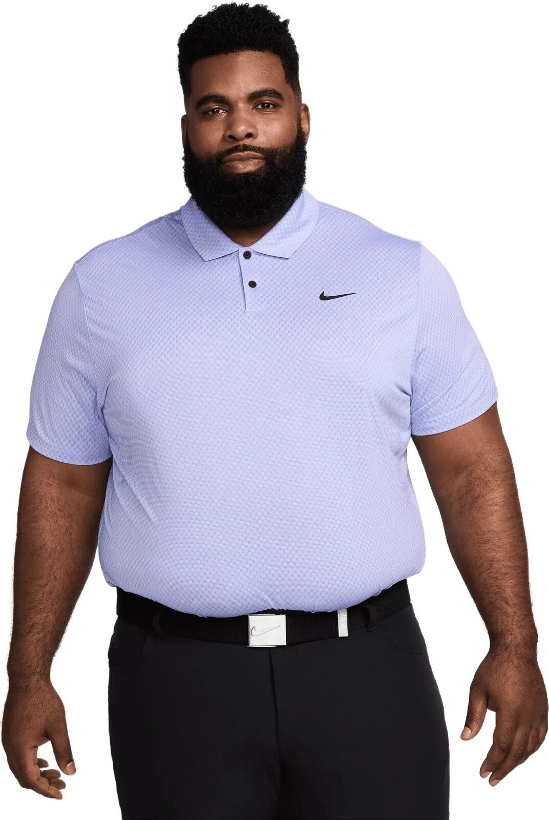 Koszulka Polo Nike Dri-Fit Tour Jacquard Mens Polo Rush Fuchsia/Lilac Bloom/Black M