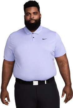 Polo košile Nike Dri-Fit Tour Jacquard Mens Polo Rush Fuchsia/Lilac Bloom/Black M - 1