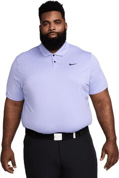 Poloshirt Nike Dri-Fit Tour Jacquard Mens Rush Fuchsia/Lilac Bloom/Black S Poloshirt - 1