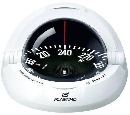 Brújula de barco Plastimo Compass Offshore 115 Flat Card Brújula de barco