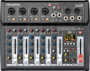 Mixing Desk Italian Stage 2 MIX6 PRO Mixing Desk