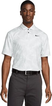 Camiseta polo Nike Dri-Fit Tour Pine Print Mens Polo Summit White/Black M Camiseta polo - 1