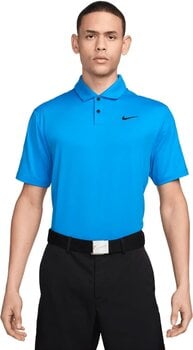 Polo Shirt Nike Dri-Fit Tour Solid Mens Polo Light Photo Blue/Black L - 1
