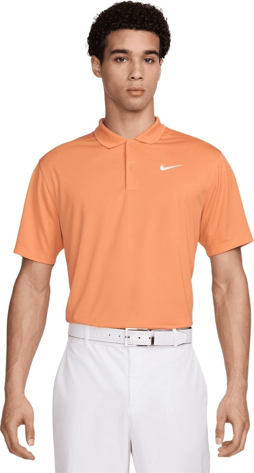 Polo-Shirt Nike Dri-Fit Victory Solid Mens Polo Orange Trance/White L