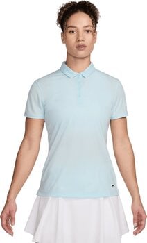 Camiseta polo Nike Dri-Fit Victory Womens Polo Glacier Blue/Black S Camiseta polo - 1