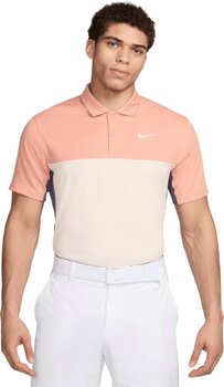 Polo majice Nike Dri-Fit Victory+ Mens Polo Light Madder Root/Light Carbon/White S - 1