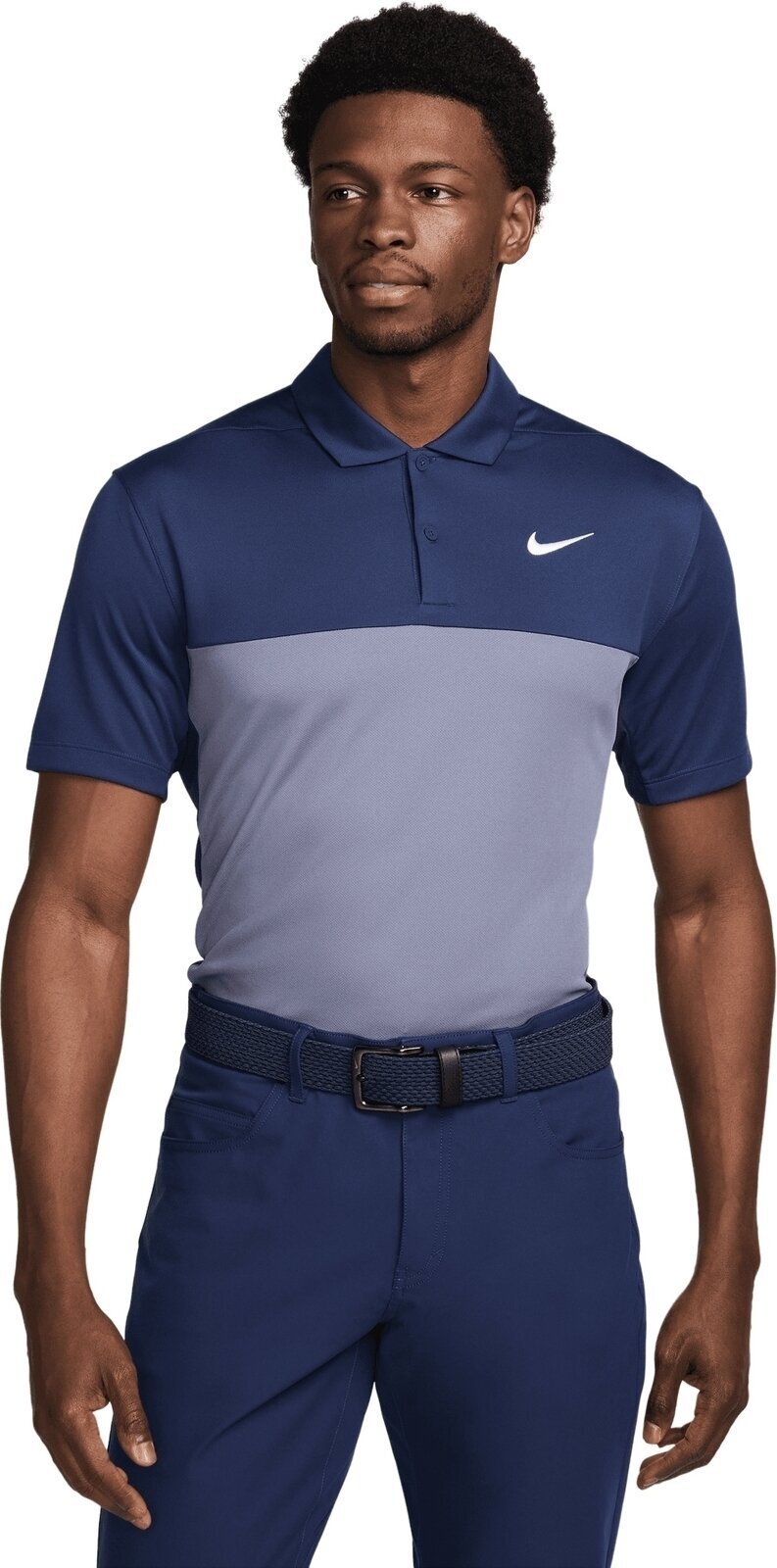 Camiseta polo Nike Dri-Fit Victory+ Mens Polo Midnight Navy/Obsidian/White M Camiseta polo