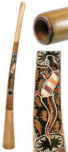 Didgeridoo Terre Didgeridoo made of teak - wood 150cm dotpaint