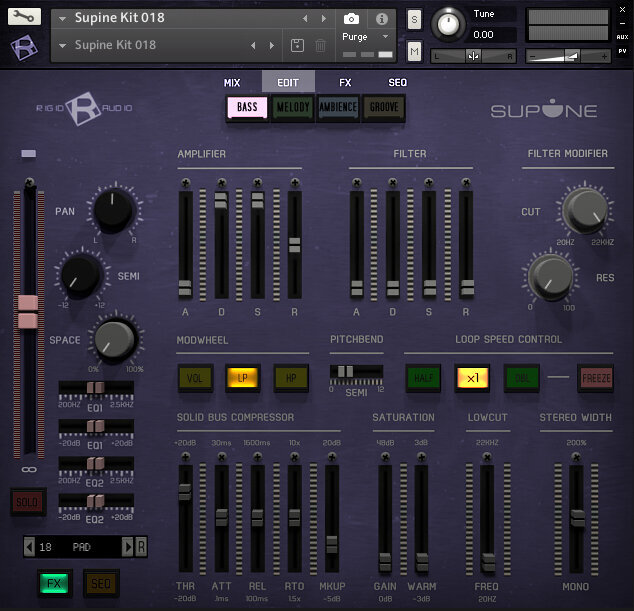 Εφέ FX Plug-In λογισμικού στούντιο Rigid Audio Supine (Ψηφιακό προϊόν)