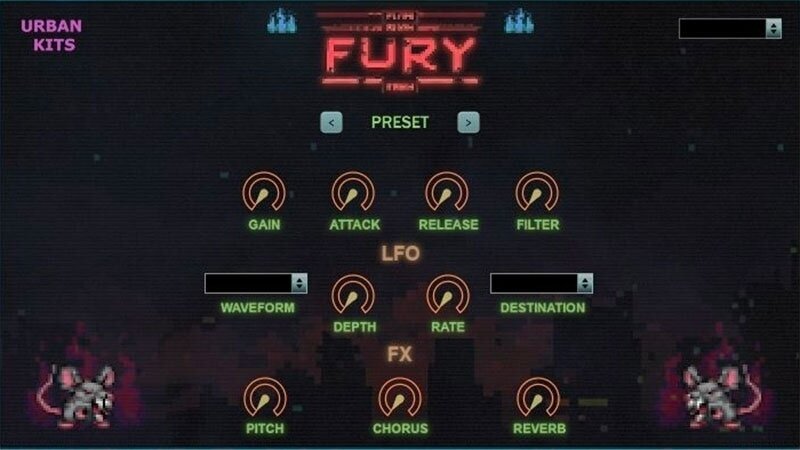 Logiciel de studio Plugins d'effets UrbanKits Fury (Produit numérique)