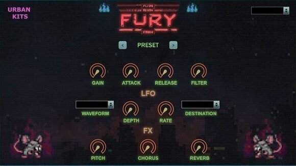 Studio software plug-in effect UrbanKits Fury (Digitaal product) - 1