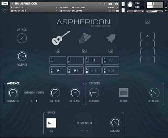Software de estúdio de instrumentos VST Rigid Audio Asphericon (Produto digital)