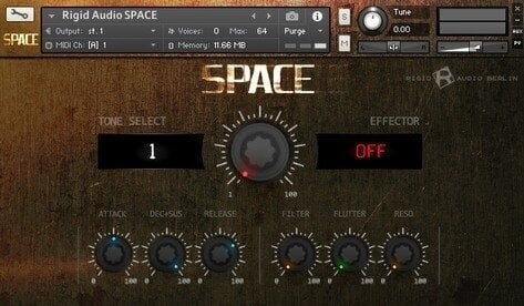 Logiciel de studio Instruments virtuels Rigid Audio Space 1 (Produit numérique)