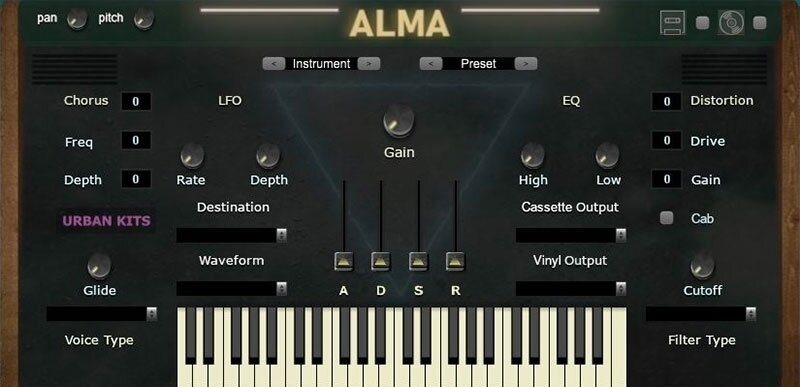 Logiciel de studio Instruments virtuels UrbanKits Alma (Produit numérique)