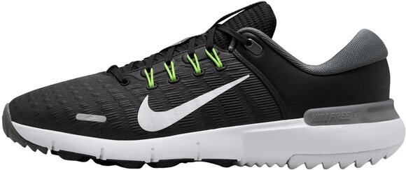 Herren Golfschuhe Nike Free Golf Unisex Shoes Black/White/Iron Grey/Volt 44 - 1