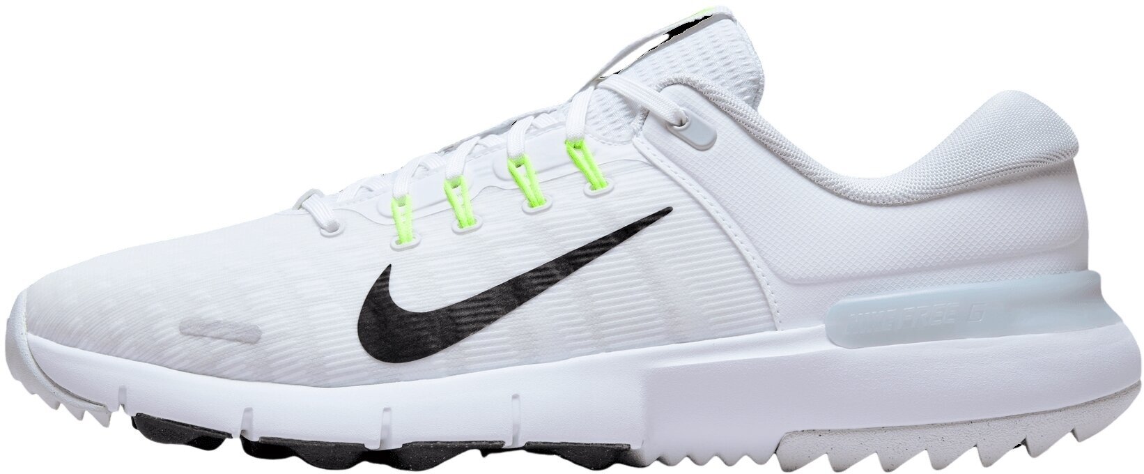 Herren Golfschuhe Nike Free Golf Unisex Shoes White/Black/Pure Platinum/Wolf Grey 44