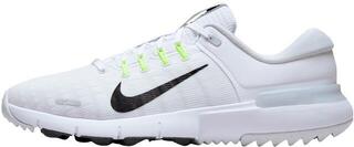 Men's golf shoes Nike Free Unisex White/Black/Pure Platinum/Wolf Grey