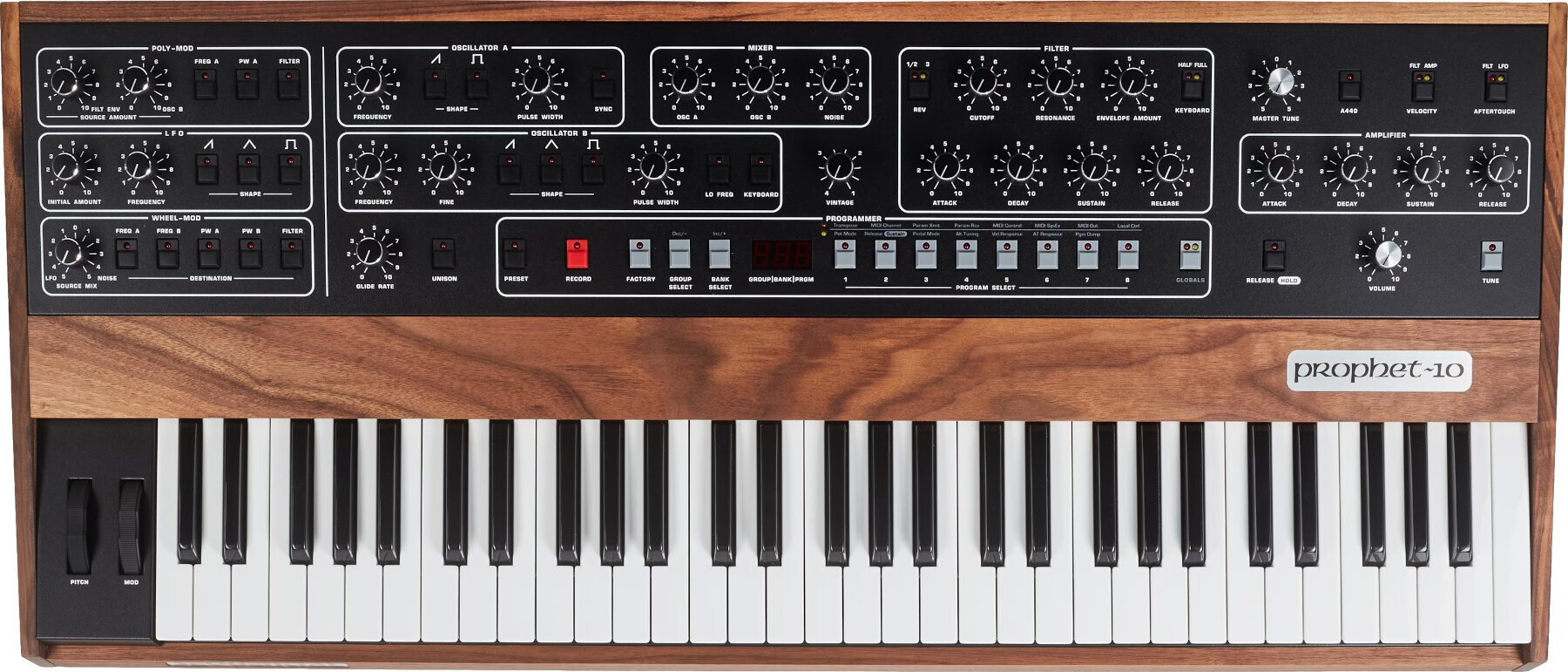Synthesizer Sequential Prophet 10 Keyboard