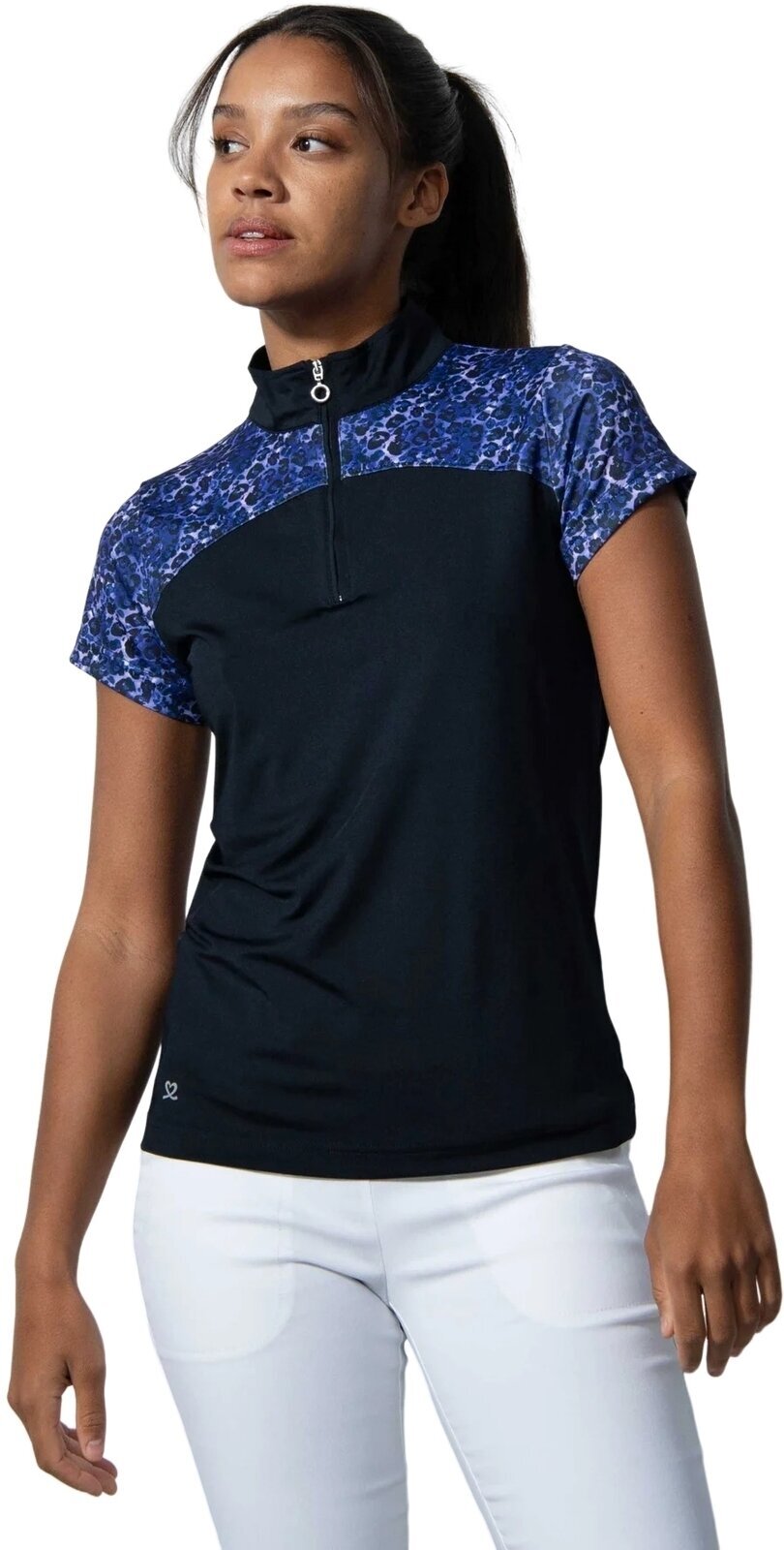 Polo trøje Daily Sports Andria Short-Sleeved Top Navy S