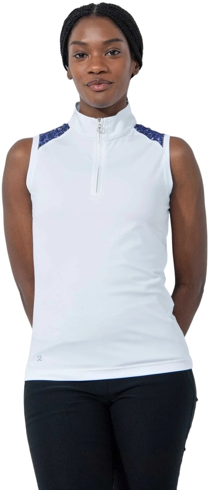 Polo Shirt Daily Sports Andria Sleeveless Top White XS