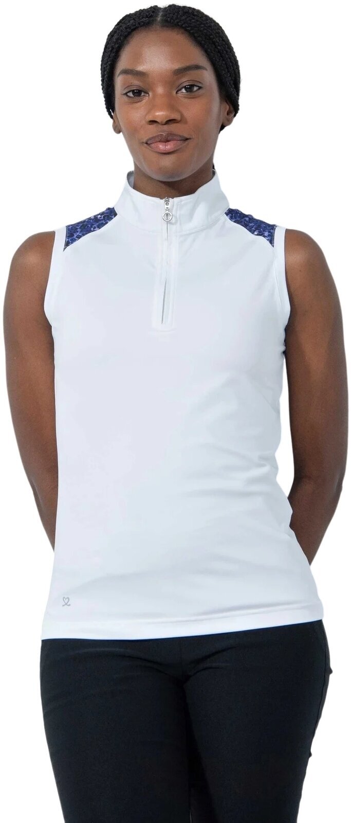 Πουκάμισα Πόλο Daily Sports Andria Sleeveless Λευκό XS Πουκάμισα Πόλο