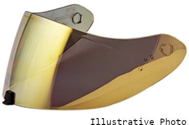 Accessoire pour moto casque Scorpion Shield EXO-1400/R1/520/491 Maxvision KDF16-1 Visière de casque Gold Mirror