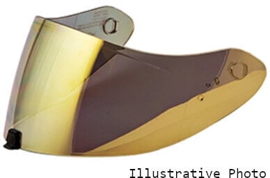 Príslušenstvo pre moto prilby Scorpion Shield EXO-1400/R1/520/491 Maxvision KDF16-1 Plexi na prilbu Gold Mirror - 1