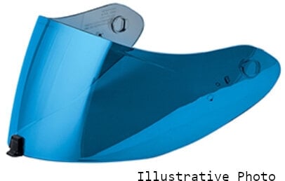 Accessoire pour moto casque Scorpion Shield EXO-1400/R1/520/491 Maxvision KDF16-1 Visière de casque Blue Mirror