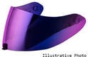 Scorpion Shield EXO-1400/R1/520/391 Maxvision KDF16-1 Visiera del casco Purple Mirror