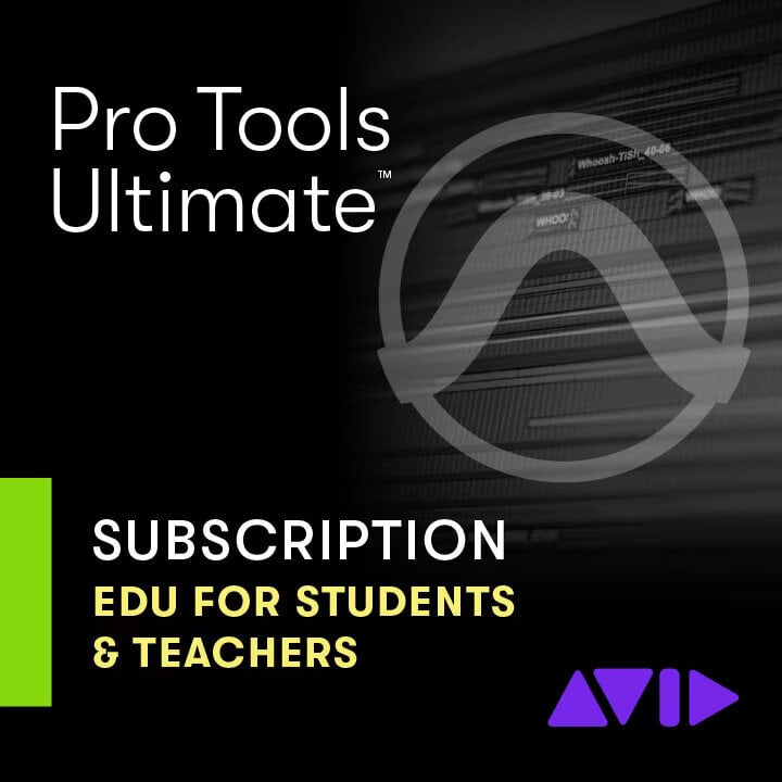 DAW Recording Software AVID Pro Tools Ultimate Annual New Subscription for Students & Teachers (Digital product)