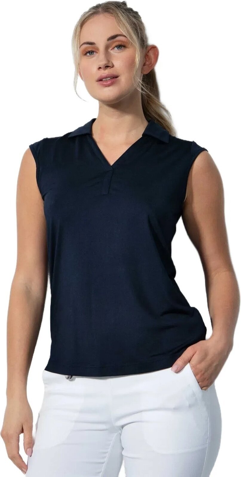 Camiseta polo Daily Sports Anzio Sleeveless Polo Shirt Navy XL Camiseta polo