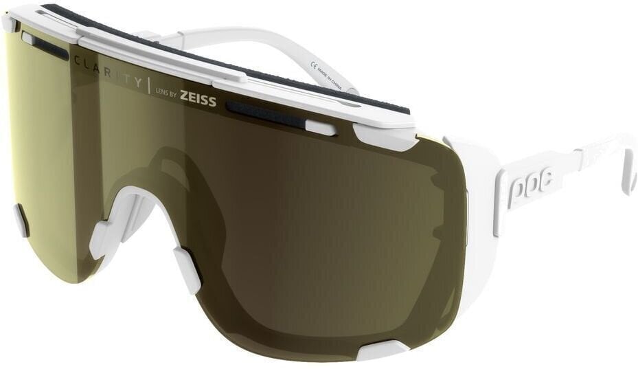 Outdoor Sunglasses POC Devour Glacial Hydrogen White/Clarity Road Silver Mirror Outdoor Sunglasses
