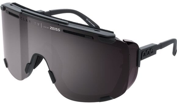 Outdoor Sunglasses POC Devour Glacial Uranium Black/Clarity Universal Sunny Grey Outdoor Sunglasses - 1