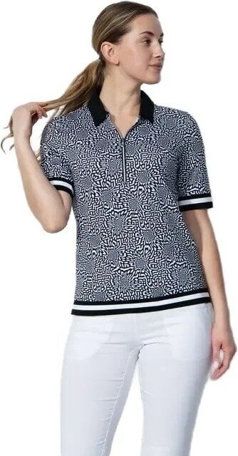 Polo košile Daily Sports Kyoto Half-Sleeved Polo Shirt Monocrome Black M Polo košile