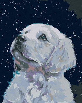 Pintura de diamantes Zuty Cachorro blanco Pintura de diamantes - 1