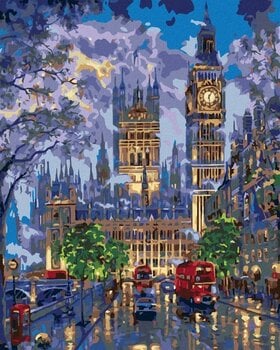 Диамантено рисуване Zuty Лондон през нощта - 1