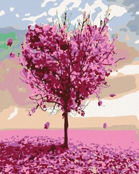 Pintura diamante Zuty Pink Heart Tree - 1