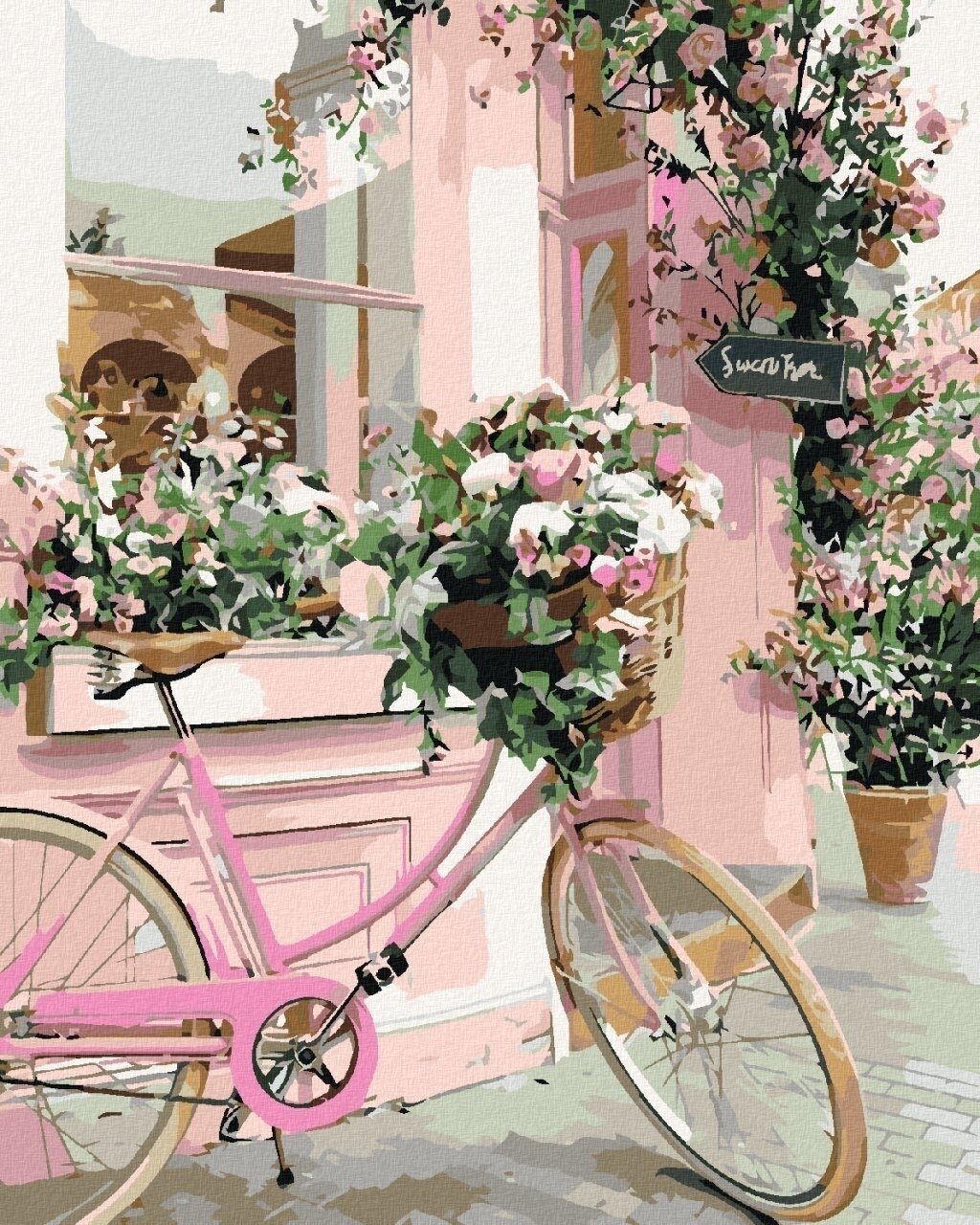 Peinture au diamant Zuty Vélo de fleurs