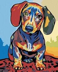 Diamond Art Zuty Diamond Art Abstract Dachshund