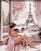Diamantové malování Zuty Pohled na Eiffelovu věž