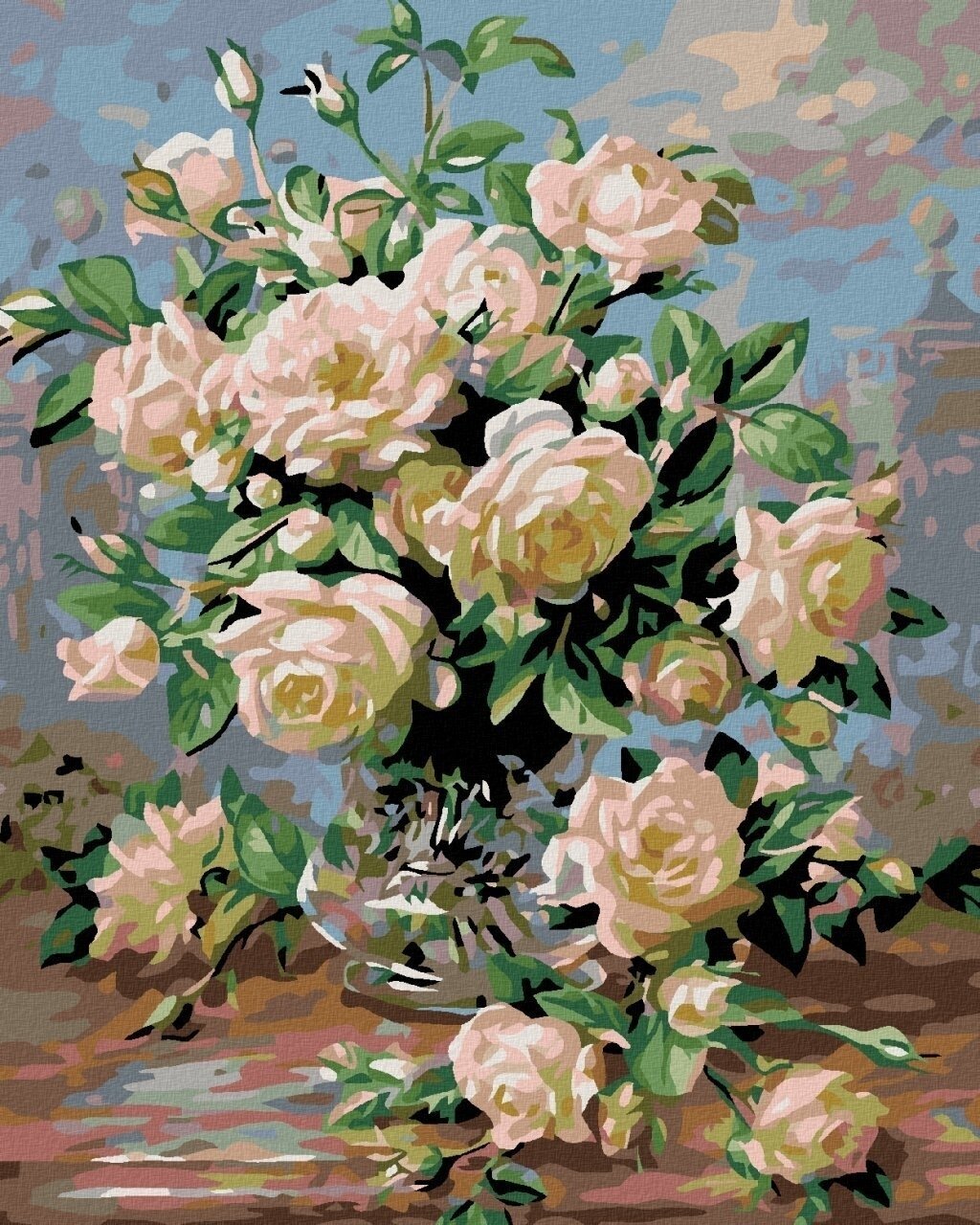 Diamantna slika Zuty Bela vrtnica