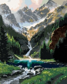 Diamant schilderij Zuty Een rustige plek in de bergen - 1